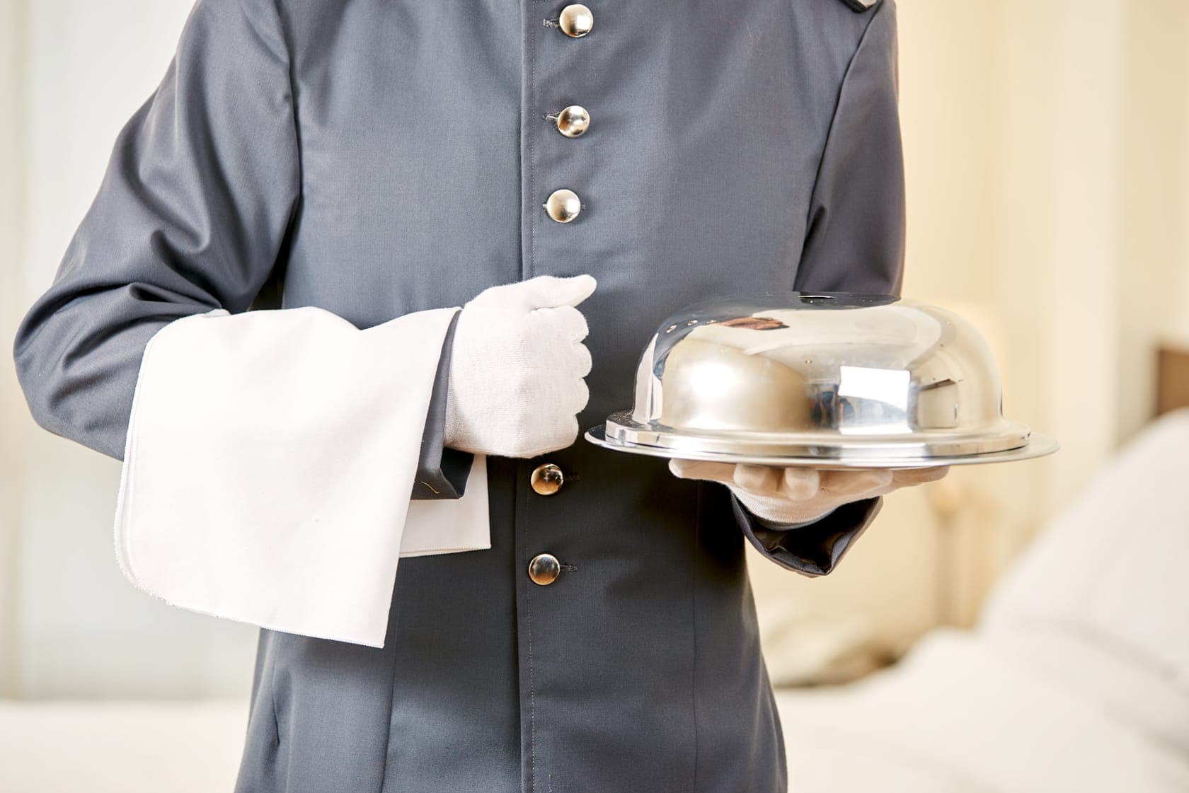 Chambre en journée avec room service
